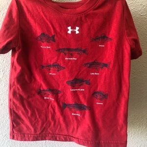 Under armour toddler boys shirt. 3T. Fishing shirt.